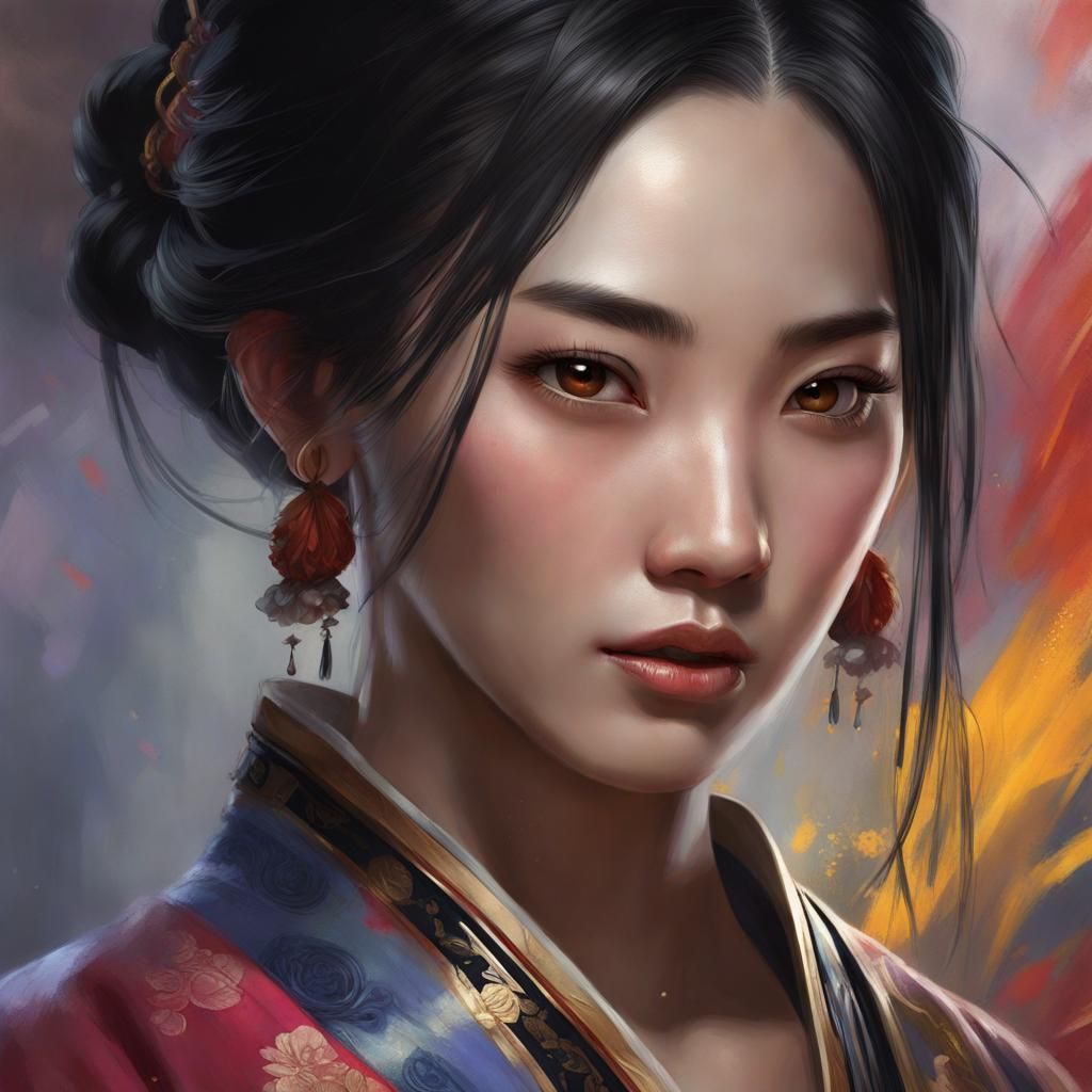 Beautiful Chinese Girl - AI Generated Artwork - NightCafe Creator