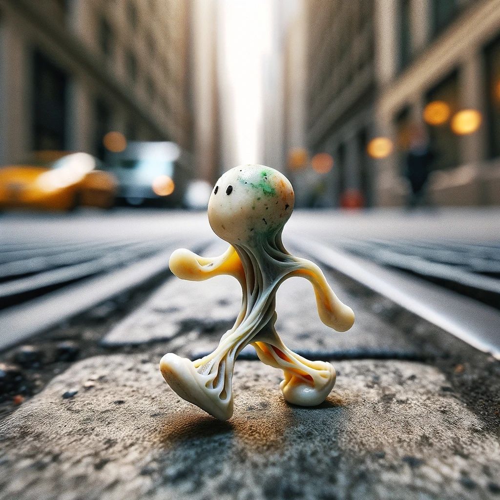 Chewing Gum Person; Life after being spat