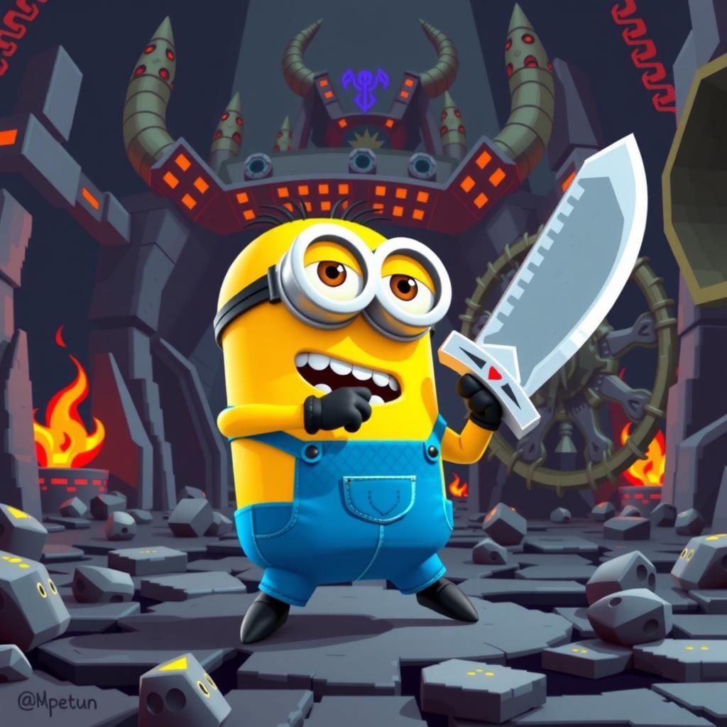 Minion version, Lord of The Rings RPG game in combat against Minion ...