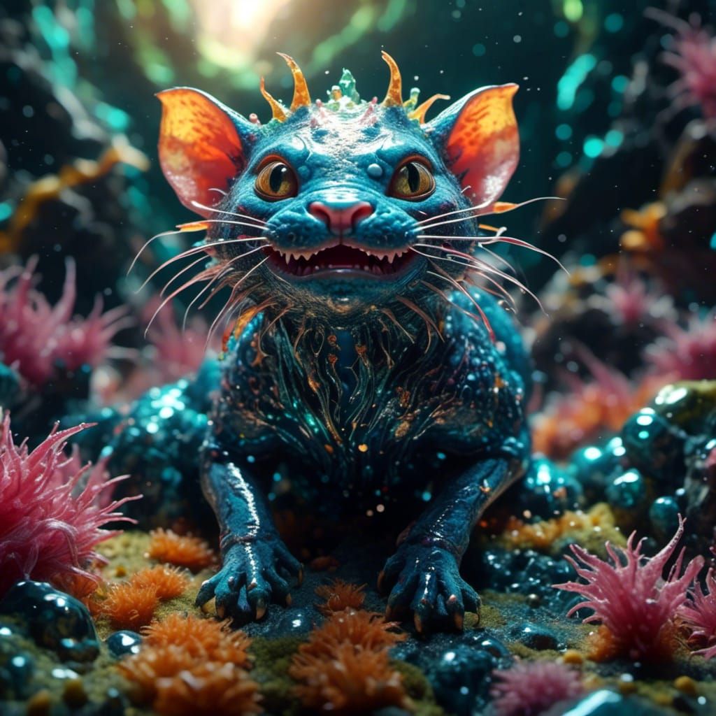 cosmic cat god <lora:Critter:1.0> 