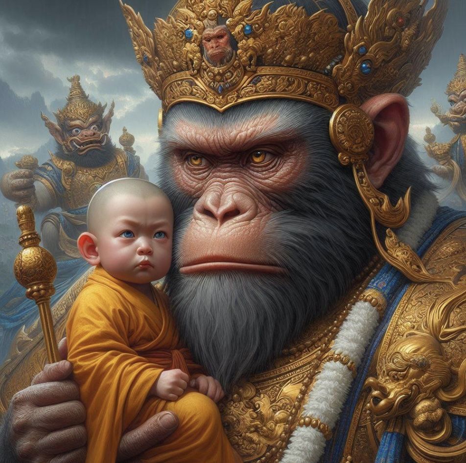 Little monk and the Monkey-king