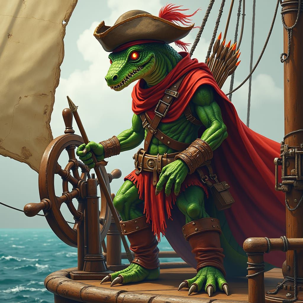 Eshtik, Pathfinder 2e Lizardfold Bow Monk