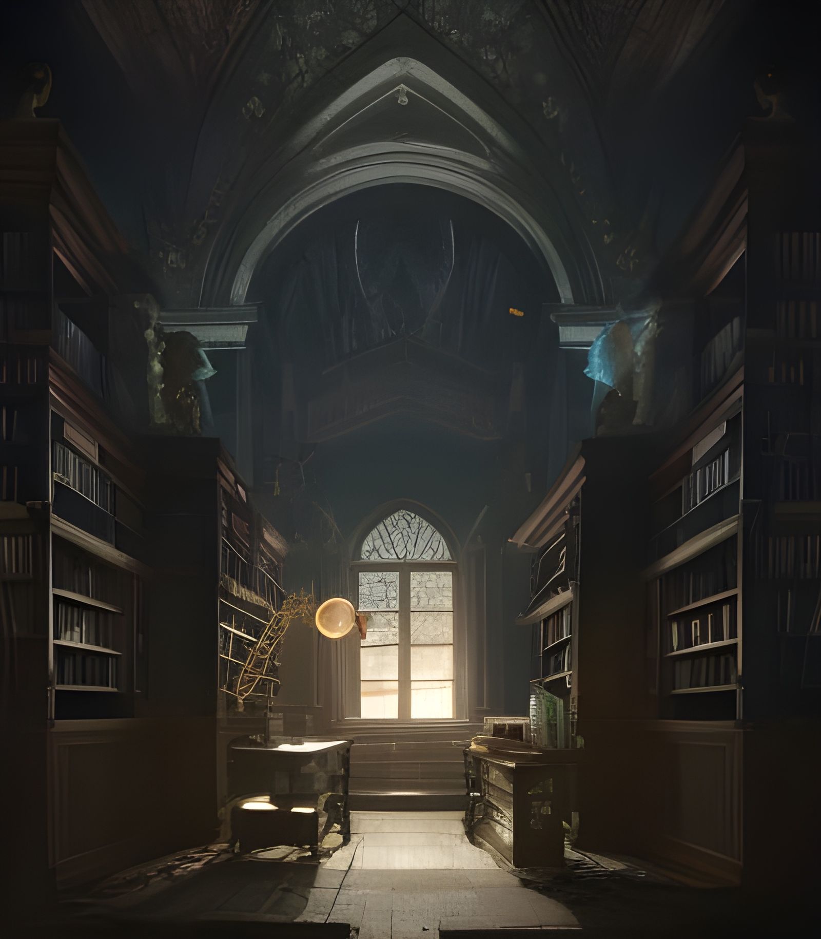 Antique library