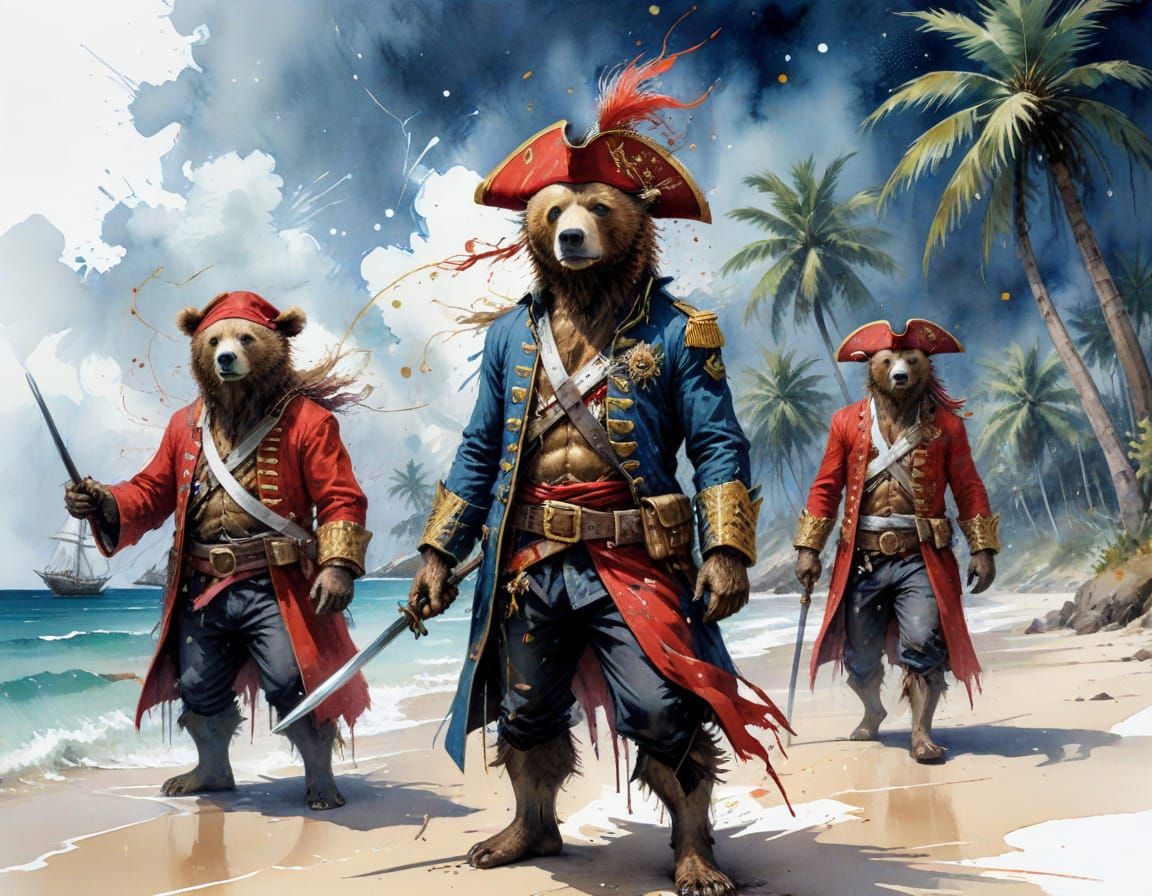 The legendary ship Goldilocks and the Three Buccaneers  by @D-Forge