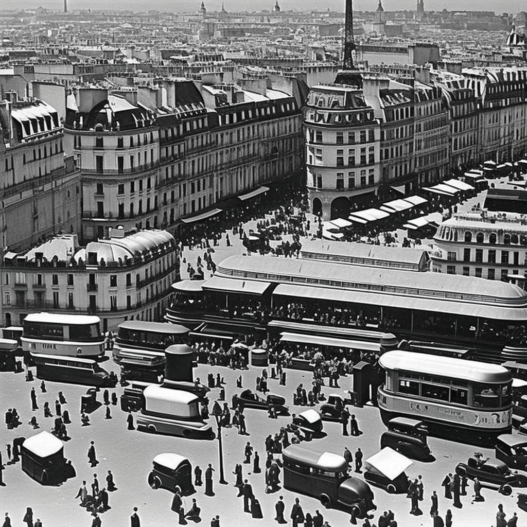 iconic symbols of paris in 1946