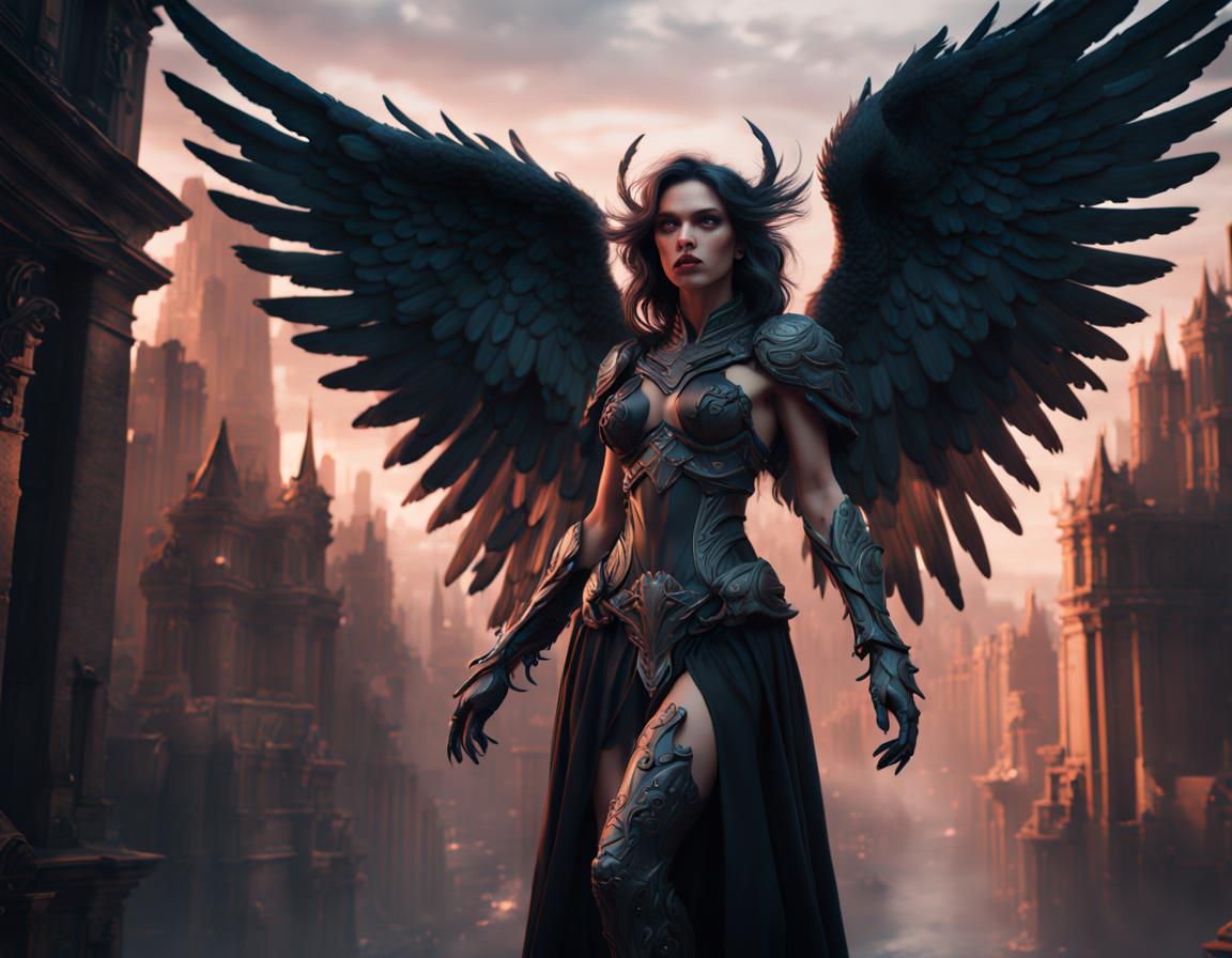 Dark Angel II - AI Generated Artwork - NightCafe Creator