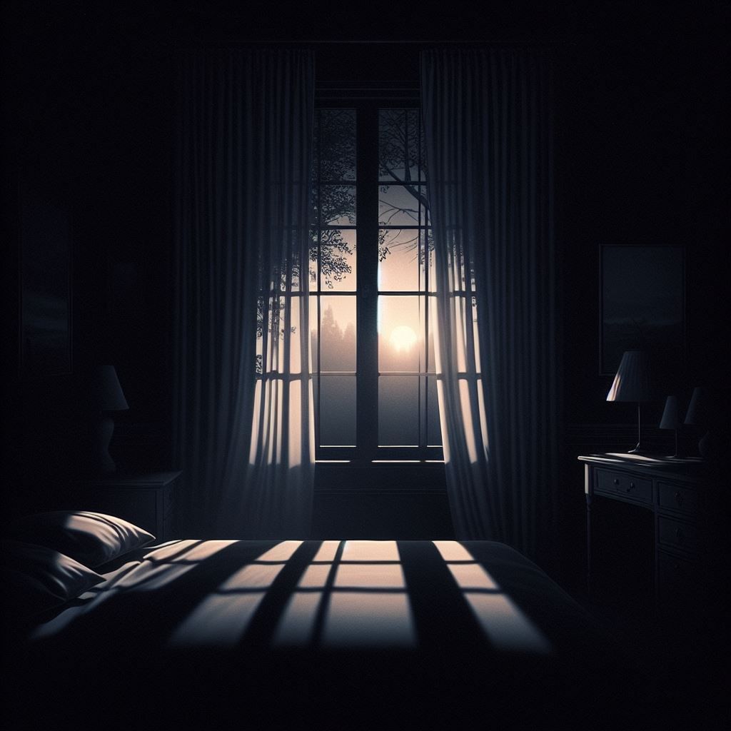 The first hint of dawn arrives like a shy guest.