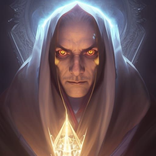 Dark Mage Raistlin With Hourglass Eyes Ai Generated Artwork Nightcafe Creator