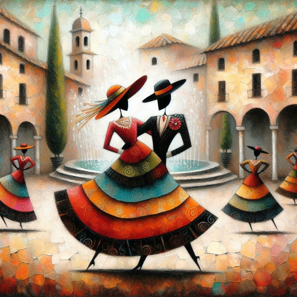 Flamenco dancer Pablo Picasso inspired