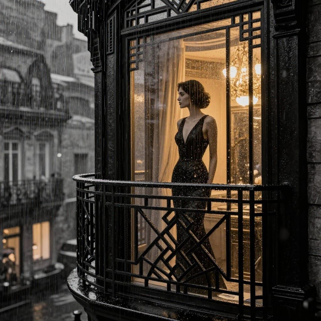 In the city rain  by @AleksD