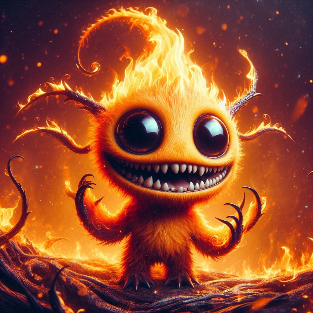 adorable fairy-tale fantasy creature portrait..