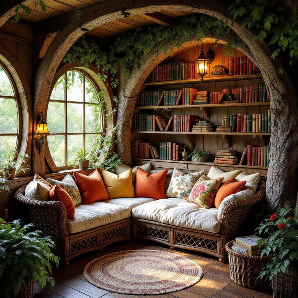 Cozy reading corner  by @hek800