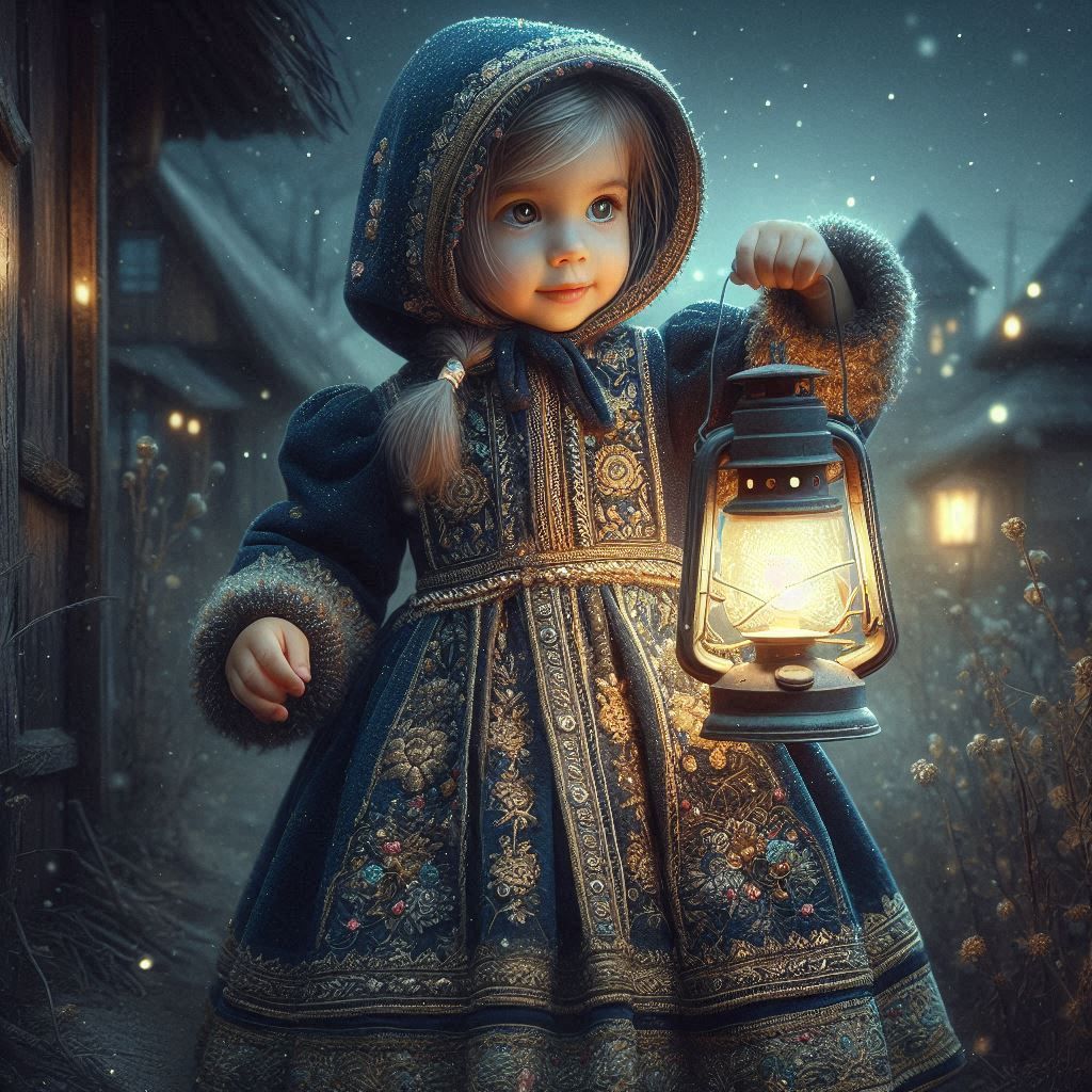 Girl with a lantern