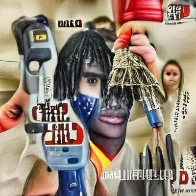 Cover art for a drill mixtape by Chief Keef
