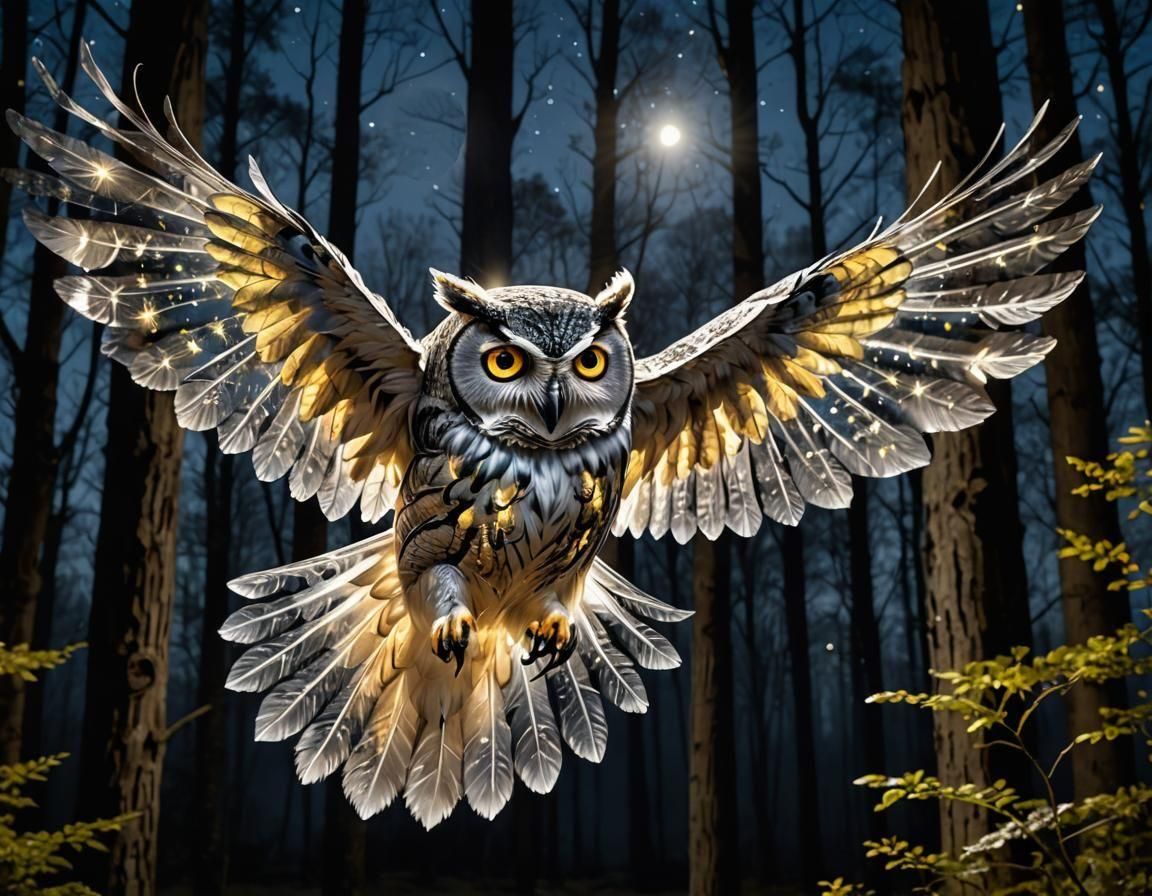 Golden Owl  by @Pandymonium