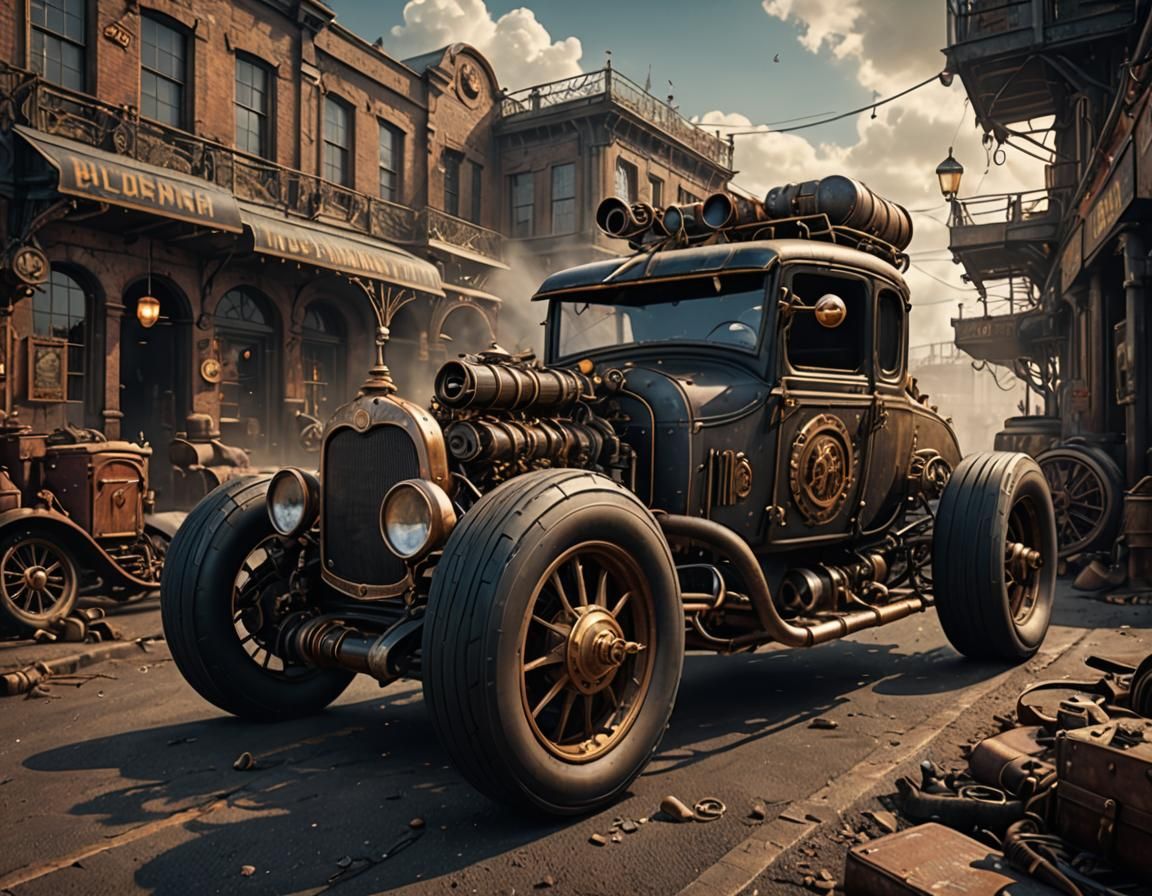 Steam punk rat rod,