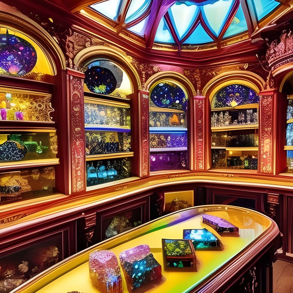 Celestial Parisian Crystal Shop  by @Draquela96