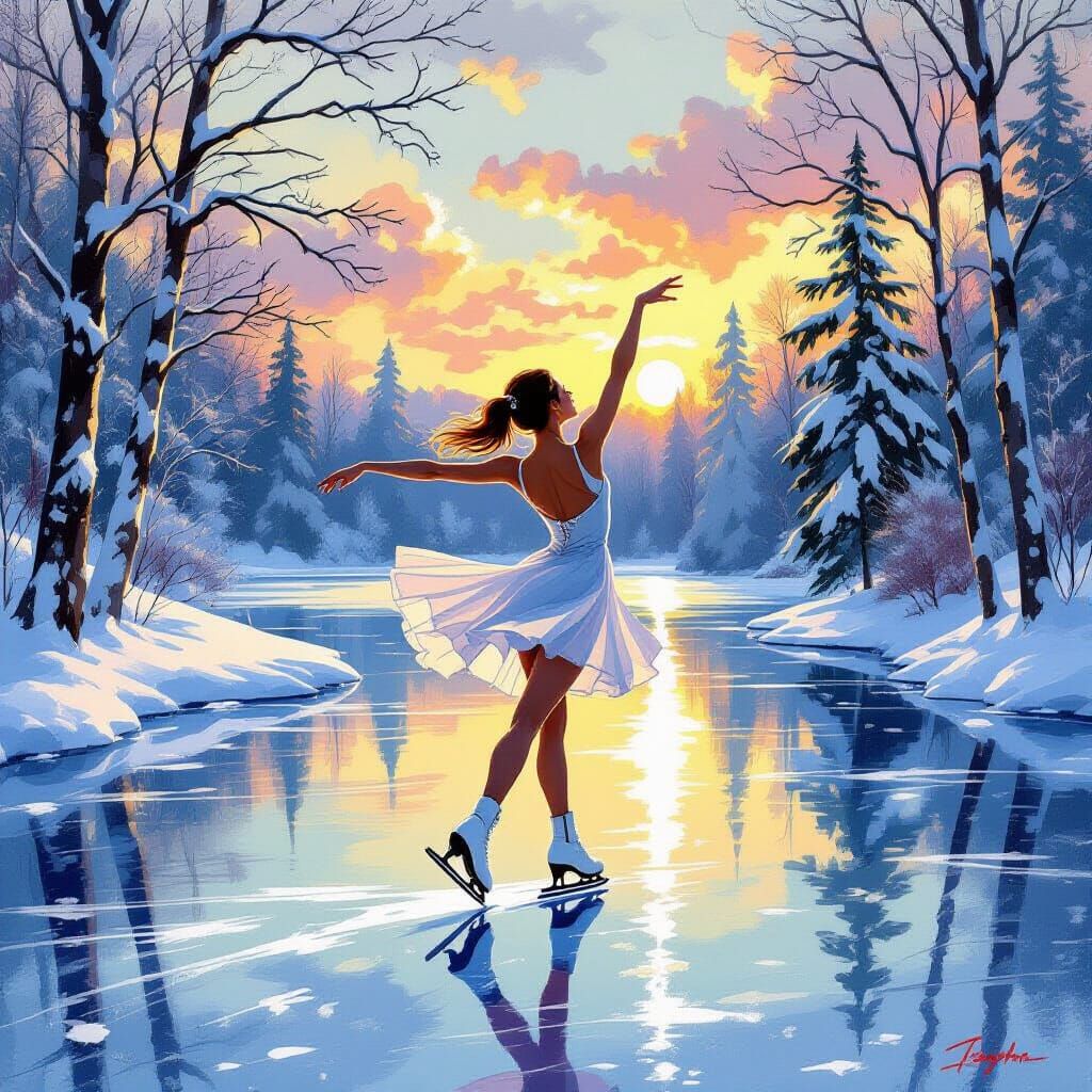 Ice skating