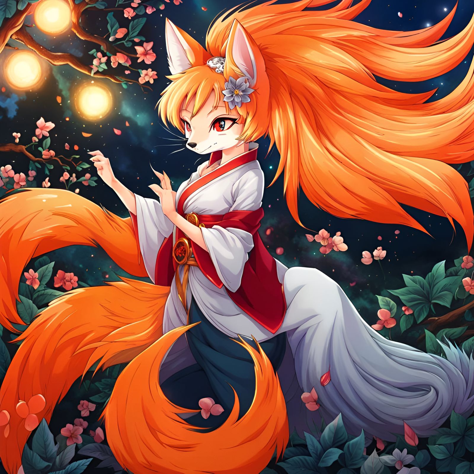 Kitsune - AI Generated Artwork - NightCafe Creator