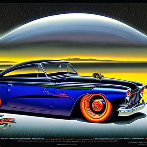 Rat Rod Rat Fink Mobile Speedster ., Artwork by Ed Roth, Ger...