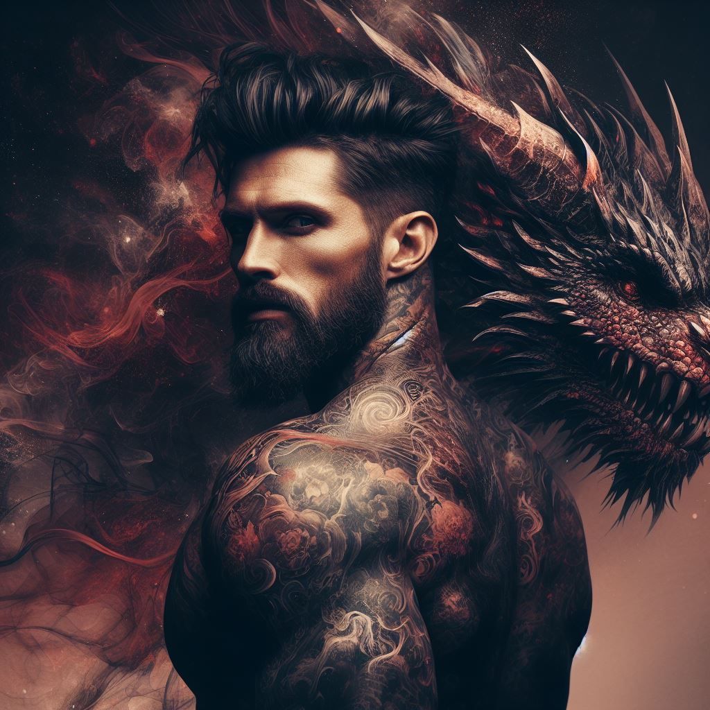 Warrior and his earth dragon