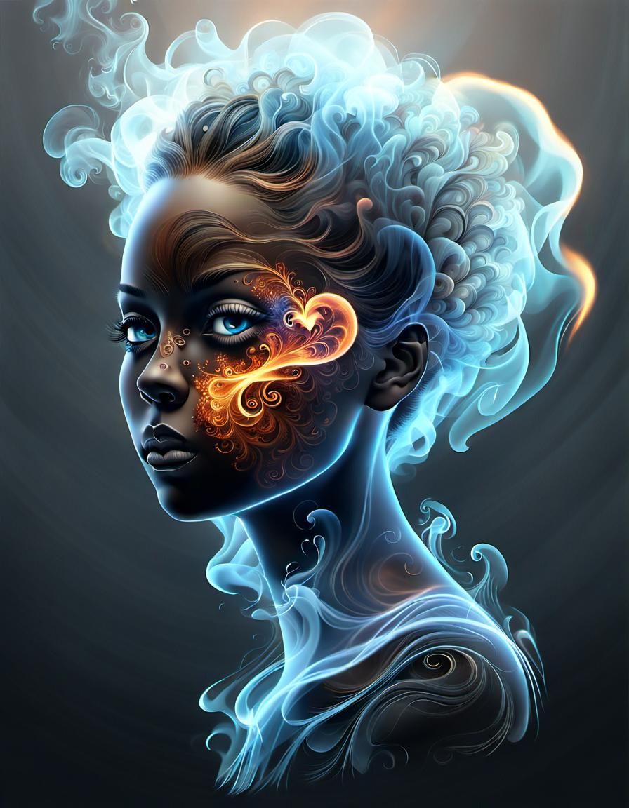 Firey Portrait of love 04