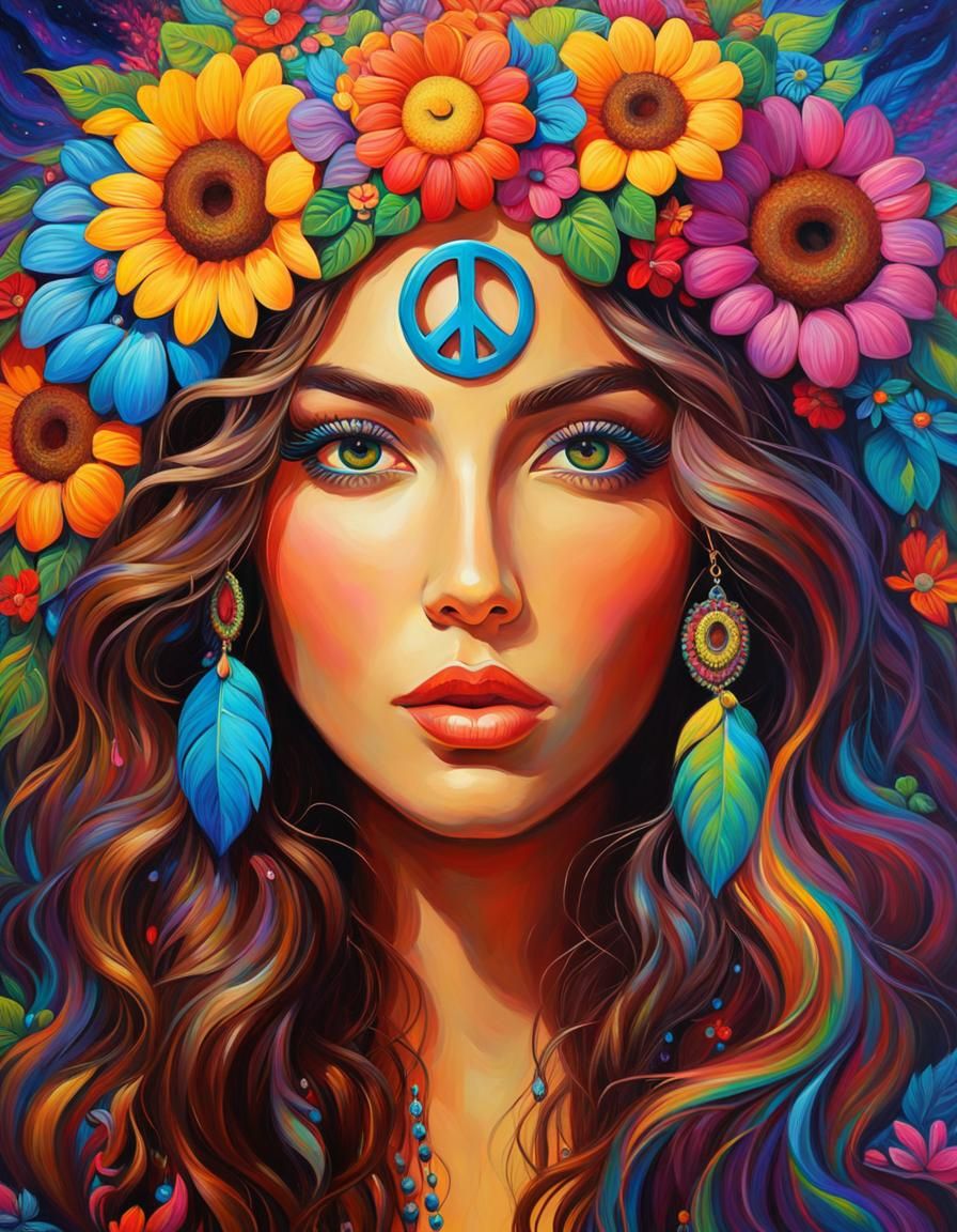 Peace and Love - AI Generated Artwork - NightCafe Creator