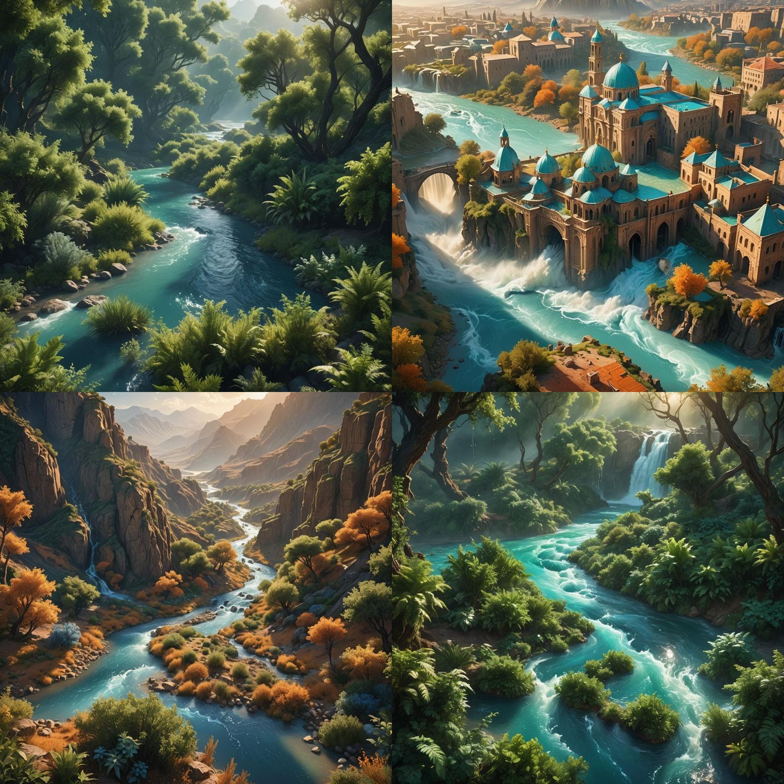 Fantastical Waterfalls Flowing in Jordan