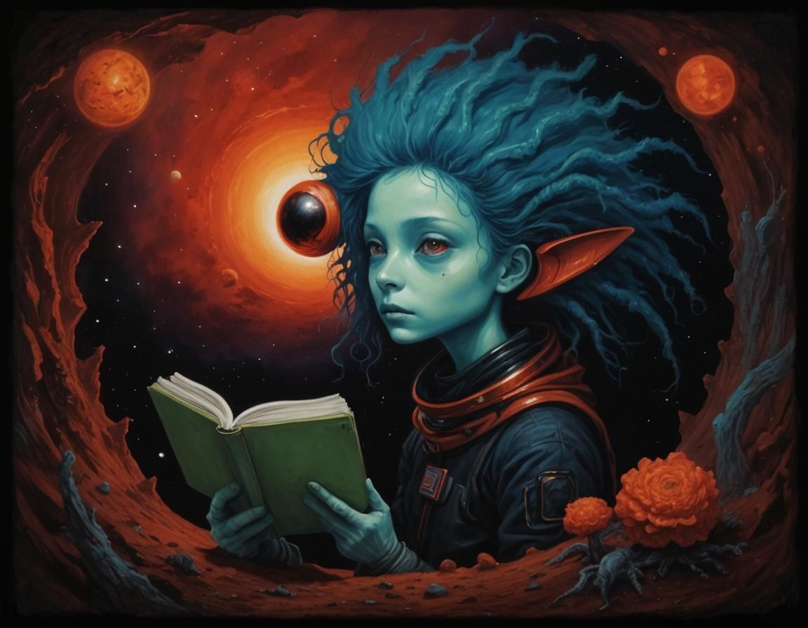 astronaut on alien planet