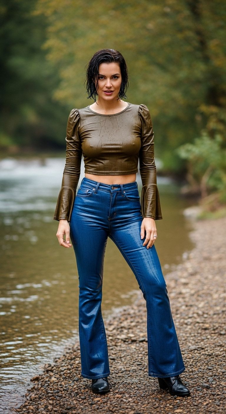 Spontaneous swim in the woods (image series #3)