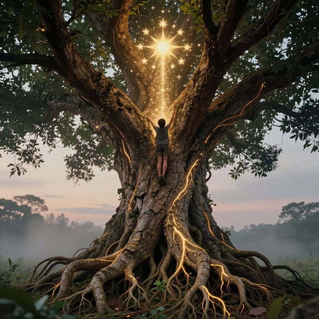 Ancient Tree of Life: Growth to Cosmic Aspirations