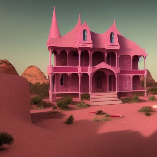 Desert doll house AI Generated Artwork NightCafe Creator