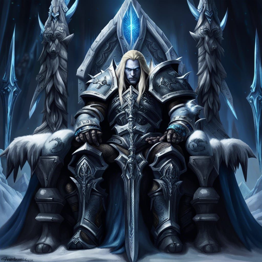 Arthas, the Lich King from Warcraft - AI Generated Artwork - NightCafe ...