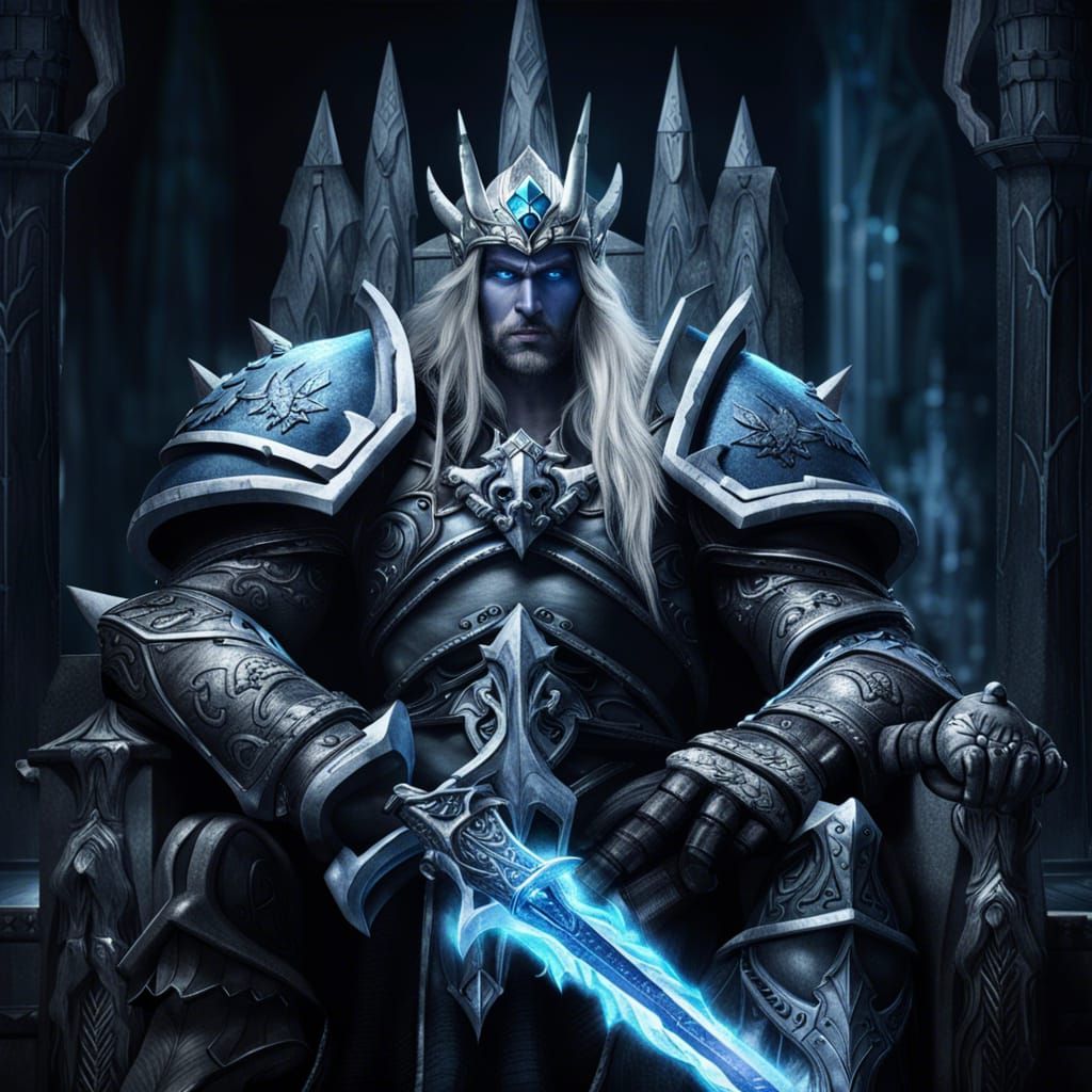 Arthas, the Lich King Warcraft - AI Generated Artwork - NightCafe Creator