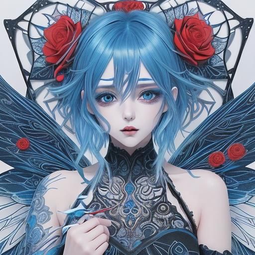 (Lora : Beautiful intricate manga details,) Beautiful face, ...