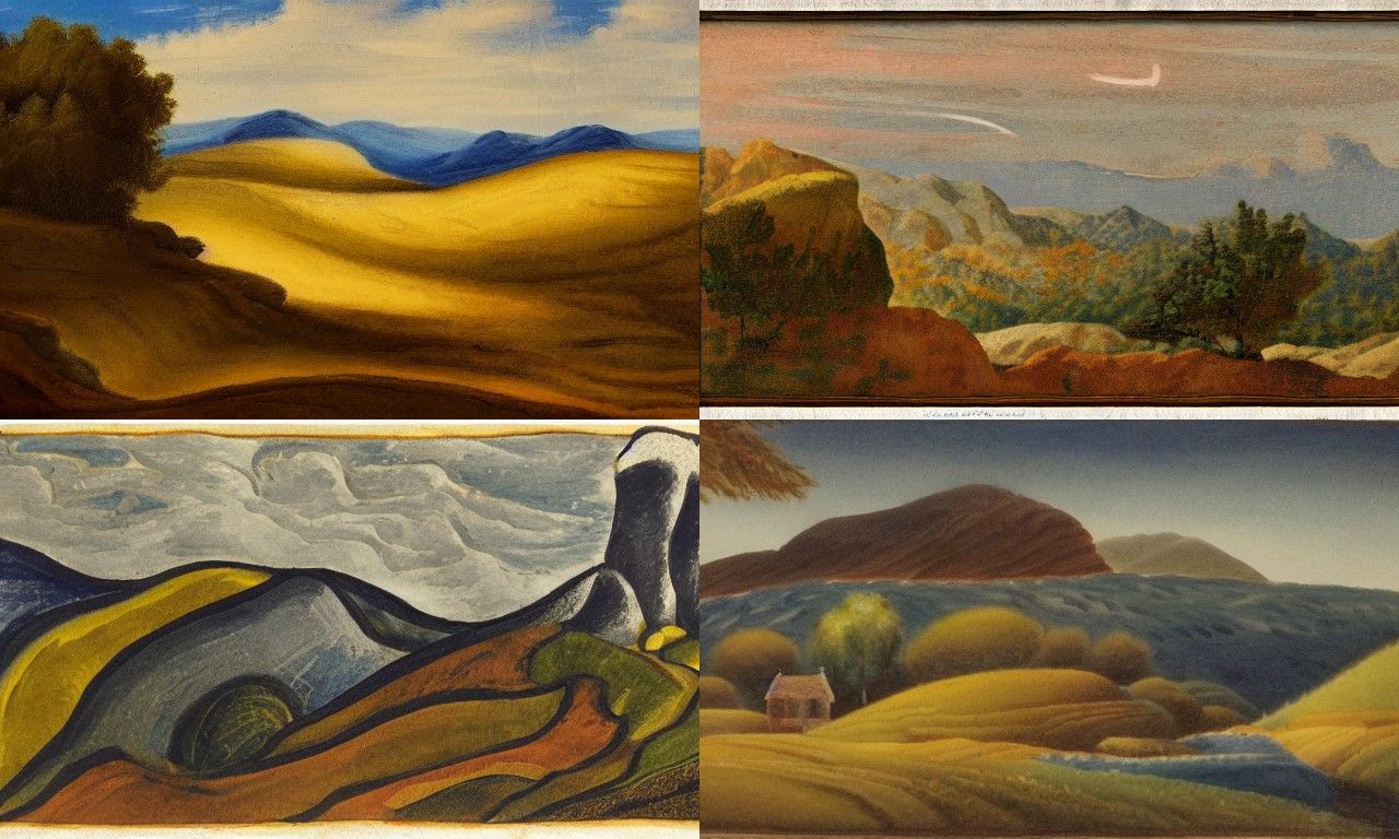 Landscape in the style of Symbolism