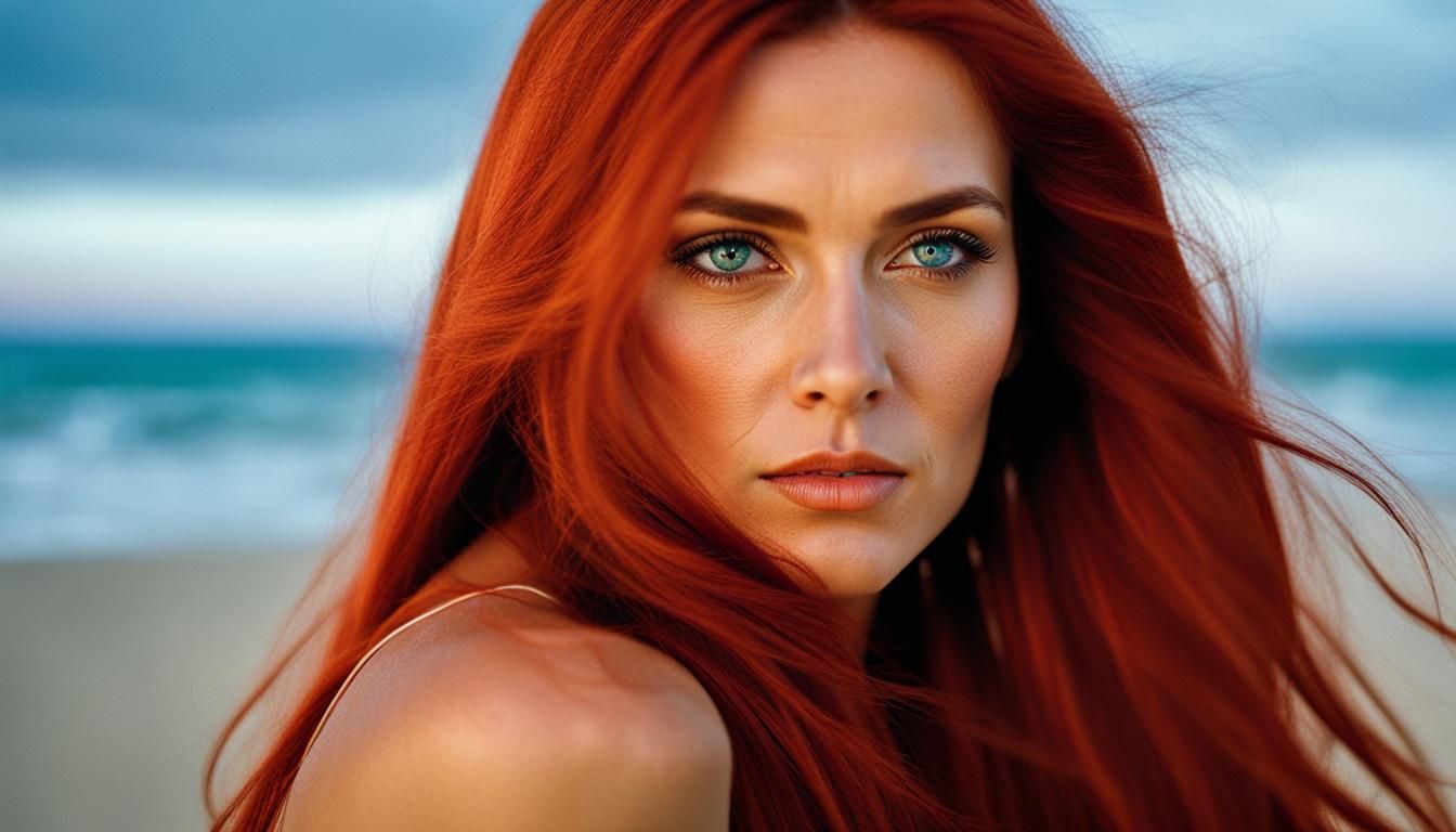Simple portrait at the seaside