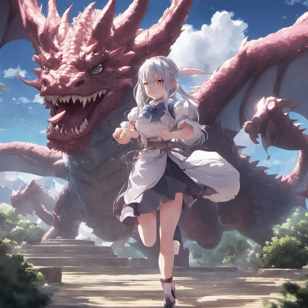 kanna kamui, Anime, Dragon Maid - AI Generated Artwork - NightCafe Creator