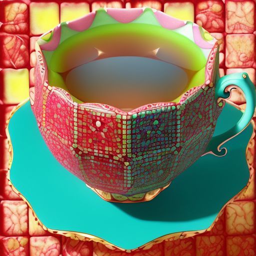 Watermelon Tesseract Mosaic TIles