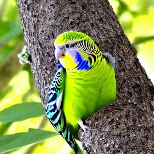 Budgie in Tree