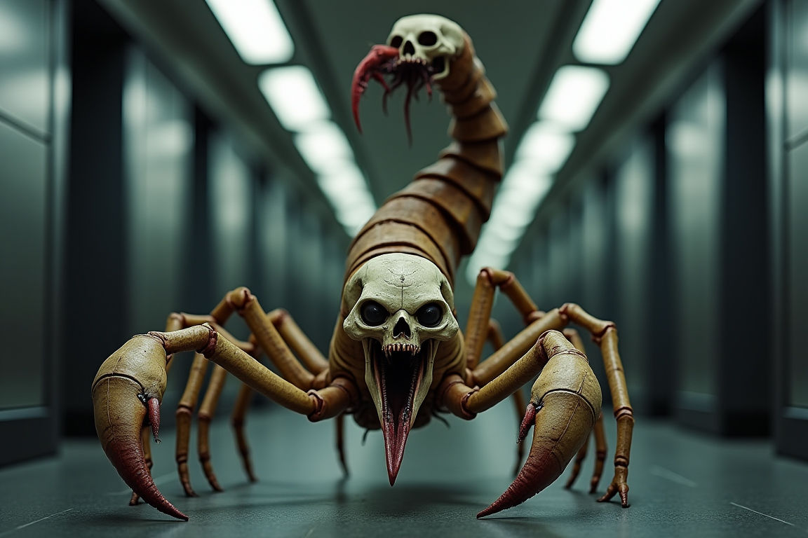 Aqrabuamelu in a subway station