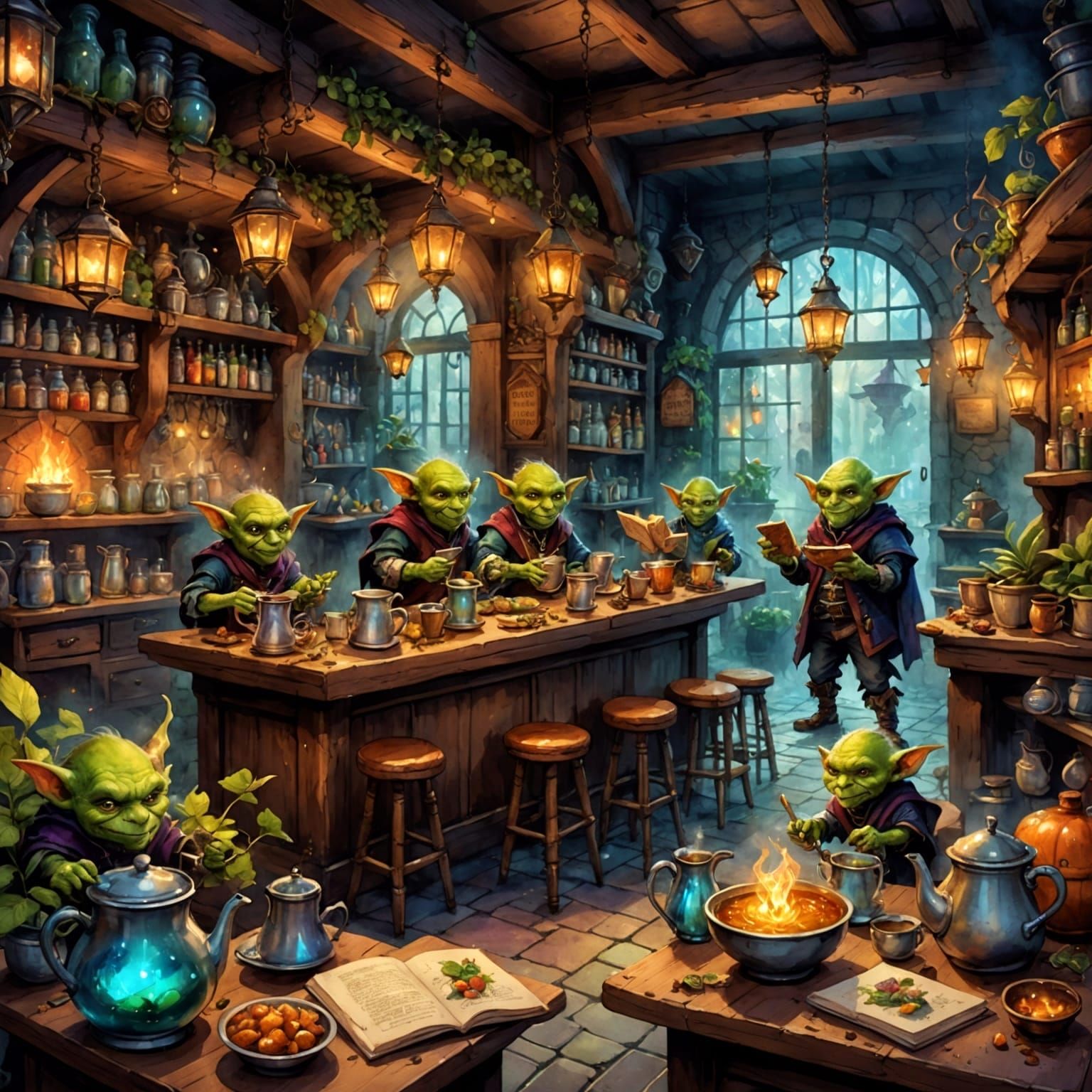 An enchanted cafe   by @RoyJ
