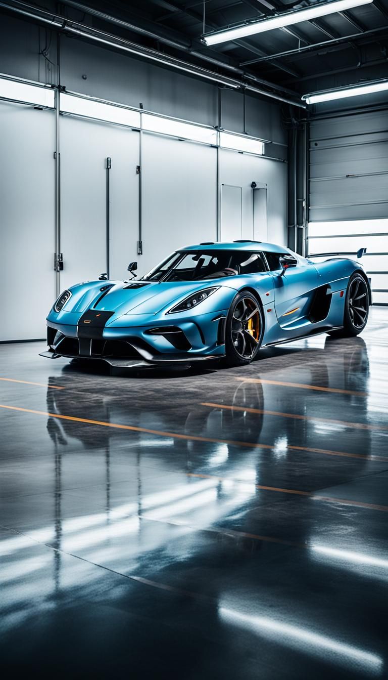 Super realistic photo of a super realistic modern Koenigsegg...