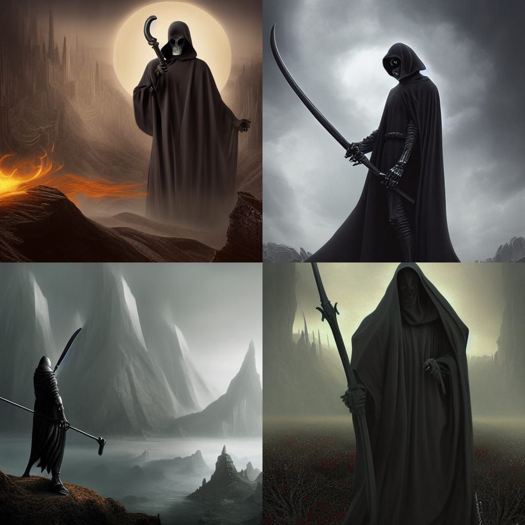The Harbringer of death the Grim Reaper incarnate - AI Generated