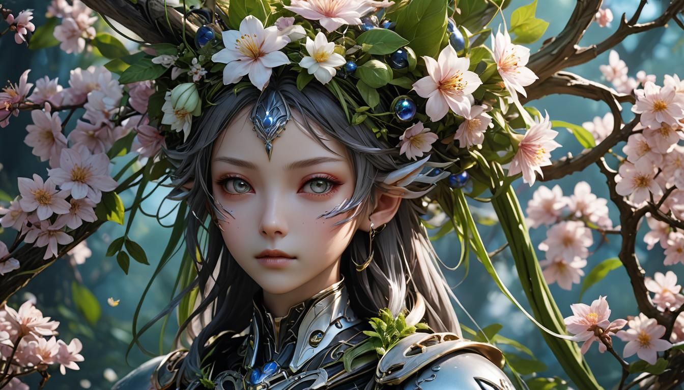 a close up of an By artist "anime", 3d anime art, inspired b...