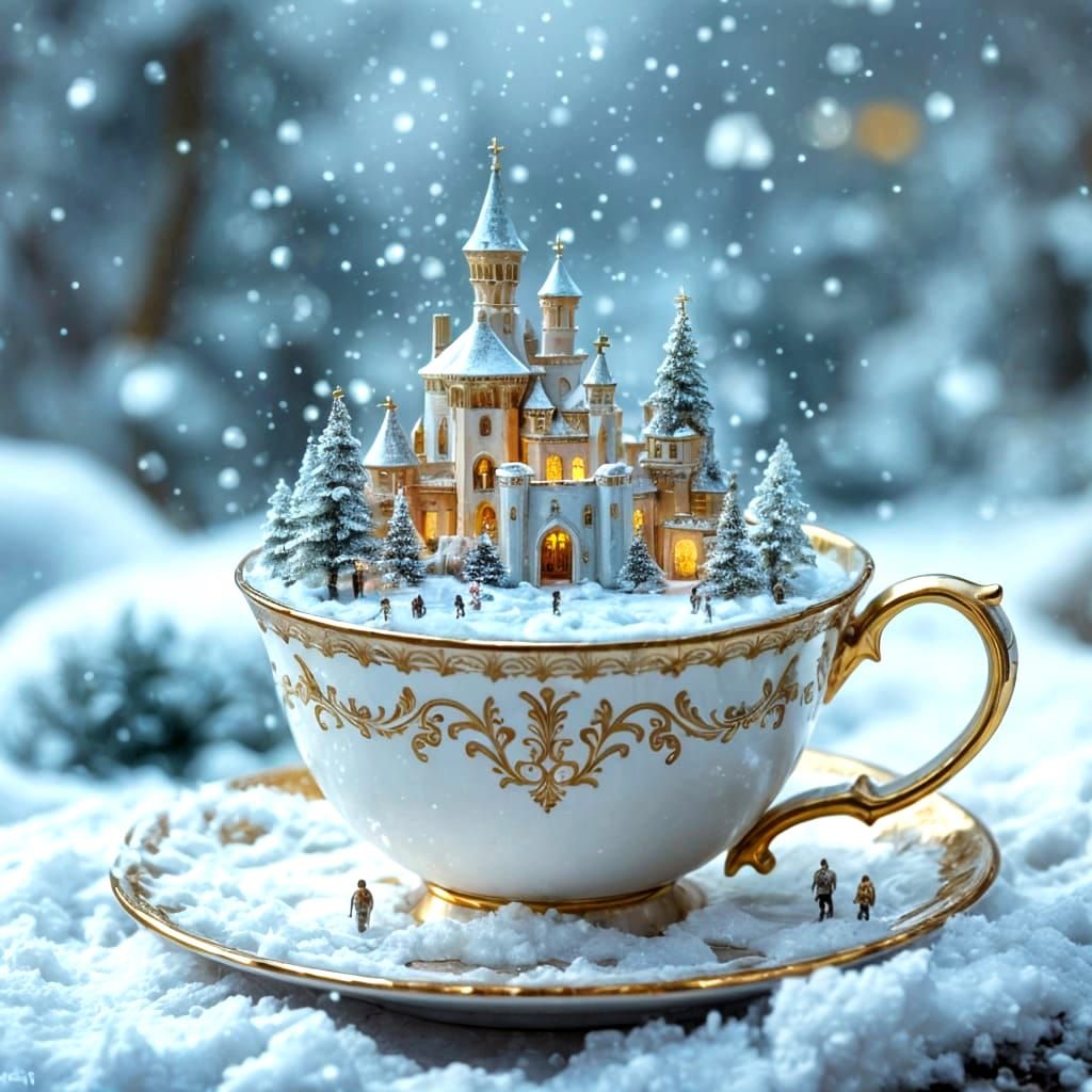 Winter World in a Cup!  by @Melanie Rhoades 