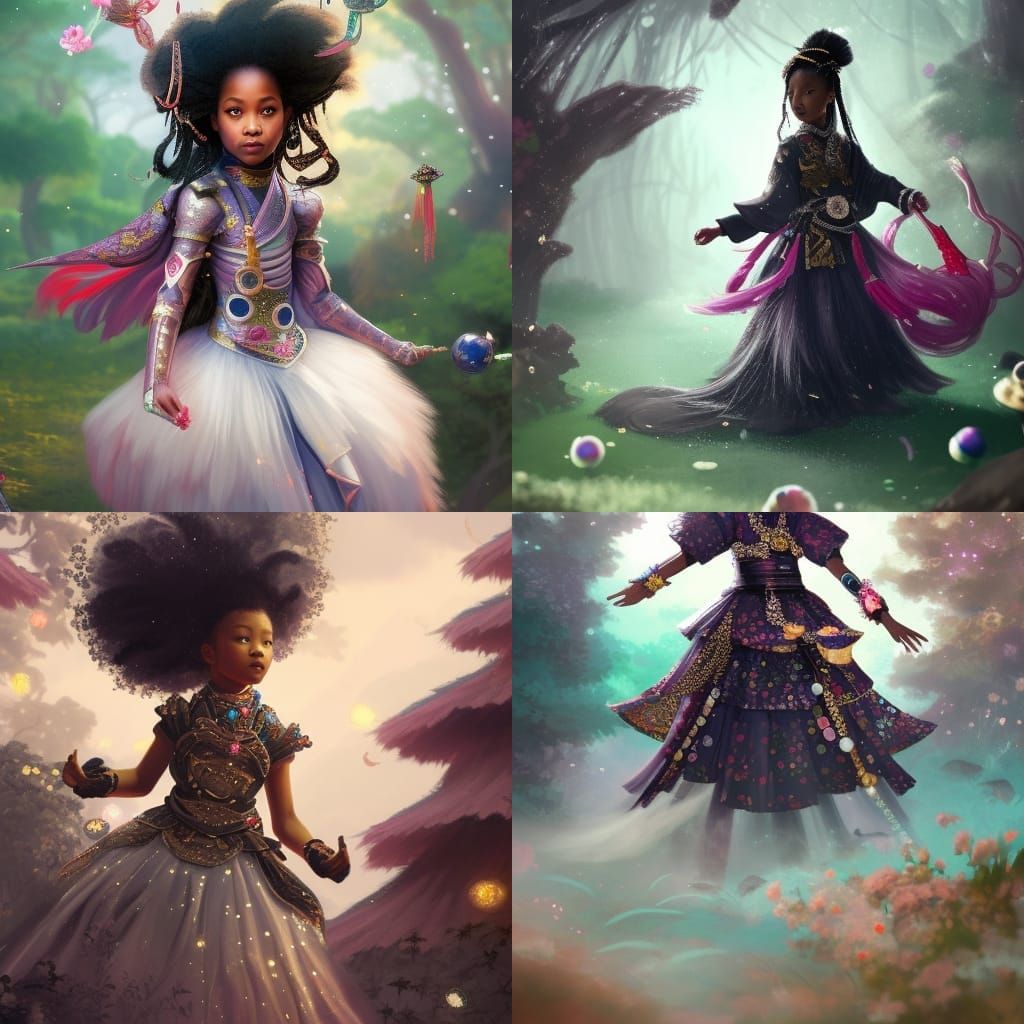 Black Samurai princess - AI Generated Artwork - NightCafe Creator