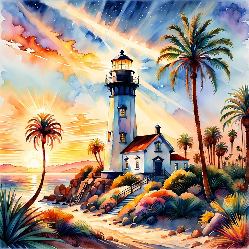 Mission Lighthouse, Baja Coast
