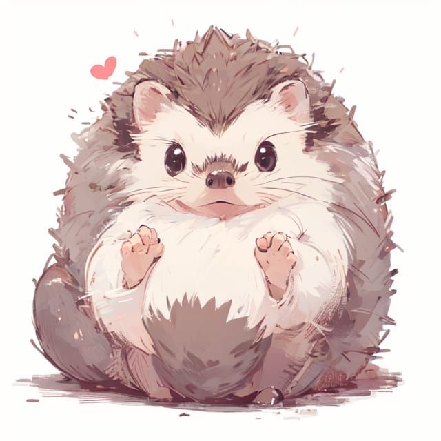 a cute hedgehog