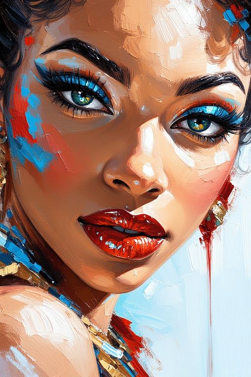 PORTRAIT OF A BLACK WOMAN.